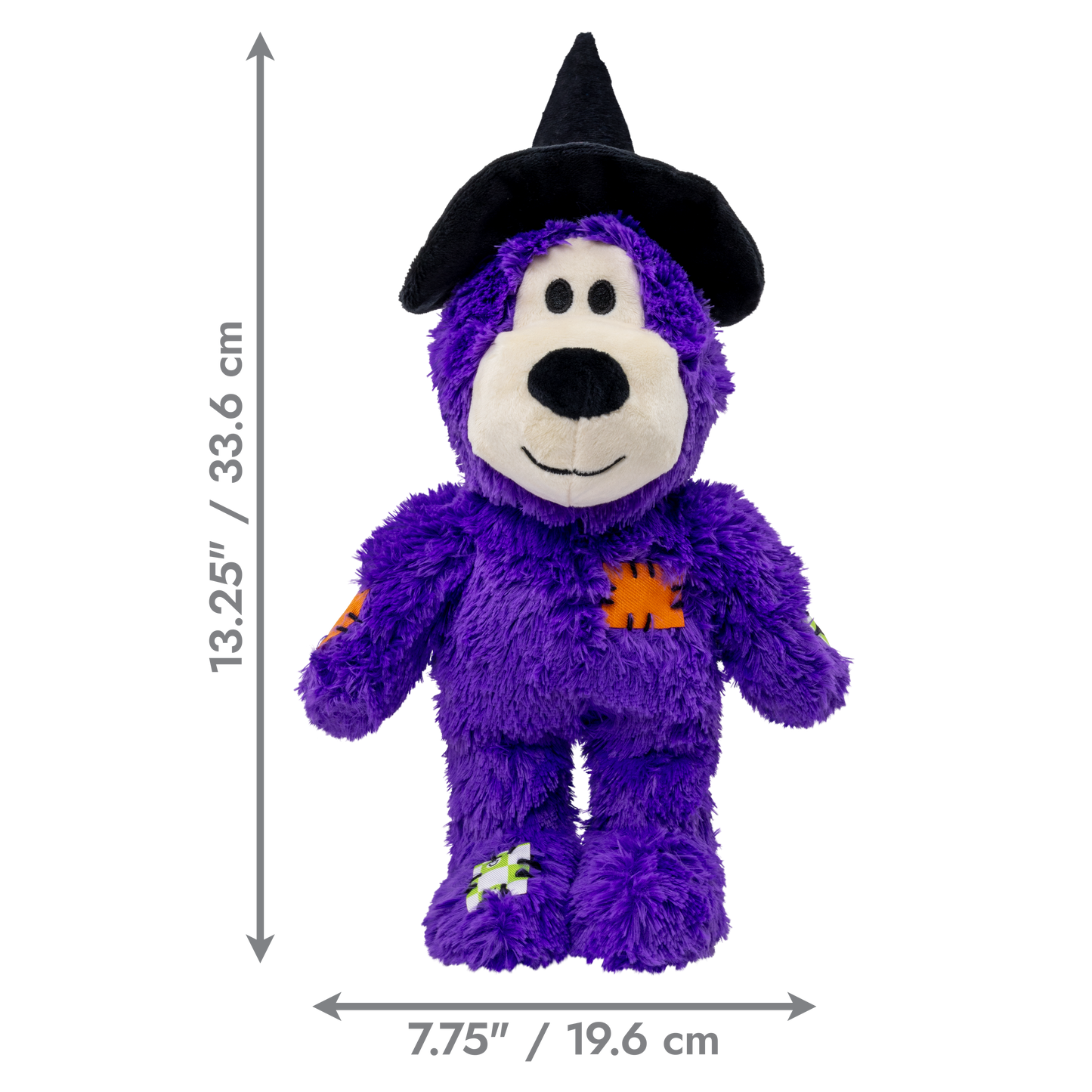 KONG Halloween Wild Knots Witch Bear. Dog Toy Purple Md/Lg