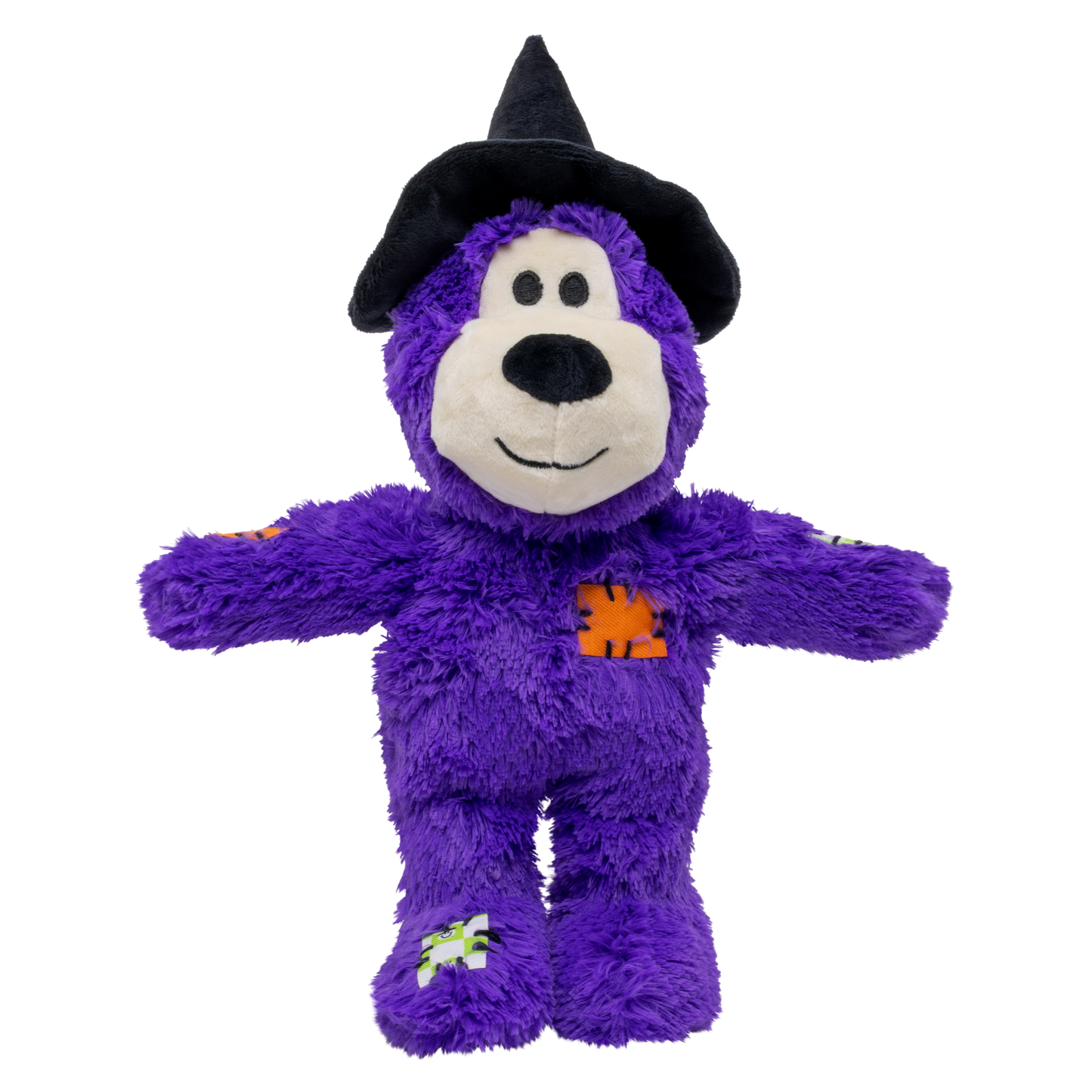 KONG Halloween Wild Knots Witch Bear. Dog Toy Purple Md/Lg