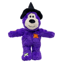 KONG Halloween Wild Knots Witch Bear. Dog Toy Purple Md/Lg