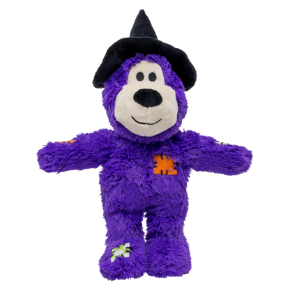 KONG Halloween Wild Knots Witch Bear. Dog Toy Purple Md/Lg