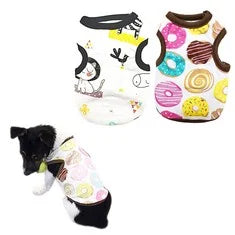 CLEARANCE 2 Cotton Dogs T-Shirts Dog Fashion (many Designs) pack of 2 pcs.