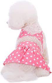 CLEARANCE - 2 piece Dog Bikini pink polka dot M