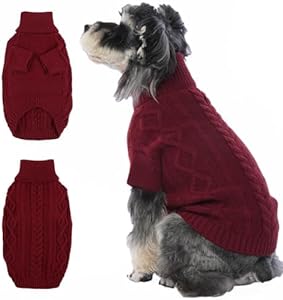 CLEARANCE - Lelepet Burgandy Dogs Jumper M