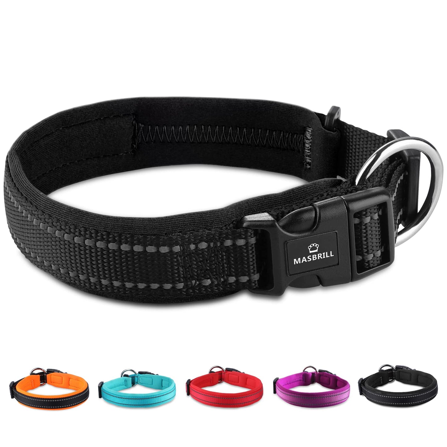 Masbrill Dog Collar large Black