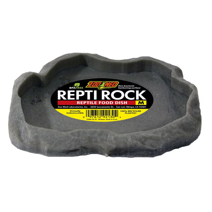 Zoo Med Repti Rock Food Dish for Reptiles medium