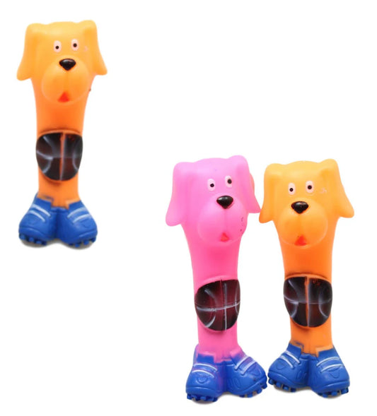 Squeaky Dog Bone Dog Toy 17cm. assorted colours