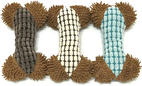Soft Toy Bone 17x10cm. Dog Toy various colours