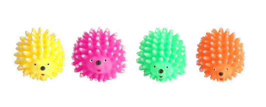 Squeaky Hedgehog Dog Toy 8.5x6cm. various colours