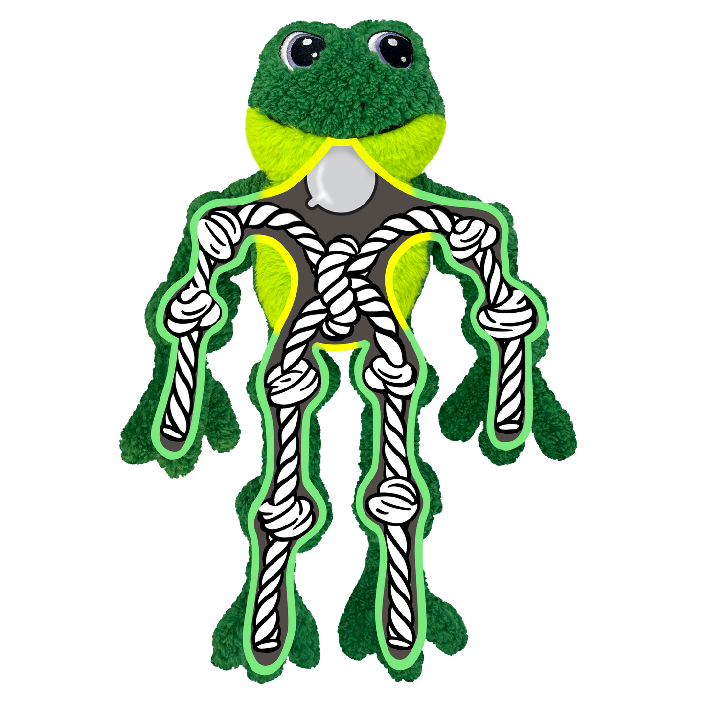 KONG Knots Frog Dog Toy – Large/XL