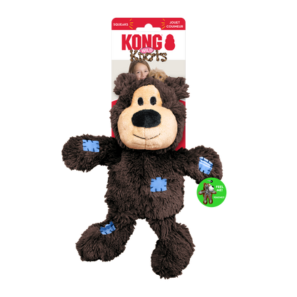 KONG Wild Knots Bear Dog Toy – Assorted – Medium/Large