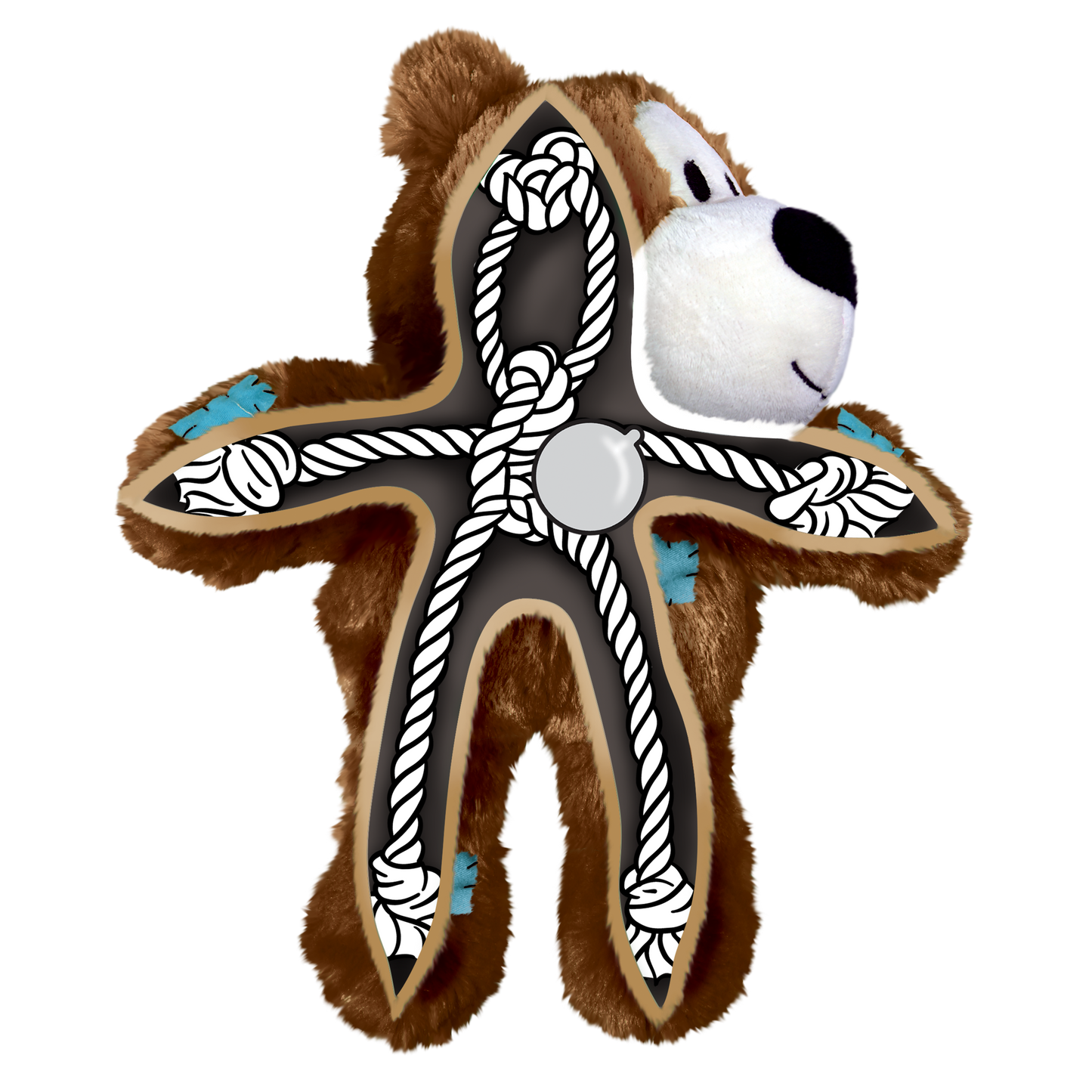 KONG Wild Knots Bear Dog Toy – Assorted – Small/Medium