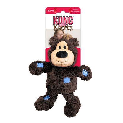KONG Wild Knots Bear Dog Toy – Assorted – XS