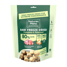 Natures Menu Complete Freeze Dried Dog Food 250g. Lamb