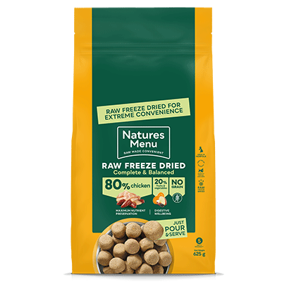 Natures Menu Raw Freeze Dried 625g. Chicken Dog Food