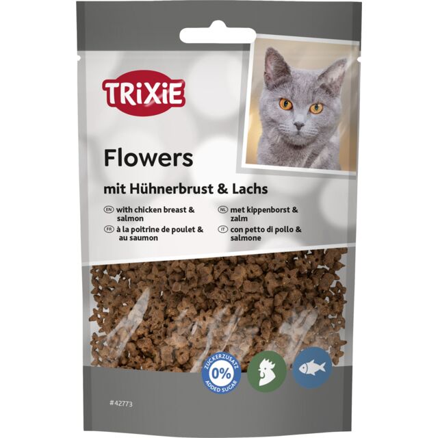 Trixie Flowers with chicken breast and salmon Cat Treat