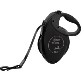 Flexi GIANT Black Edition Tape Dog Lead 8m Max 50kg