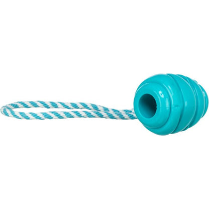 Trixie Super Strong Jumper with rope, Dog Toy. Petrol