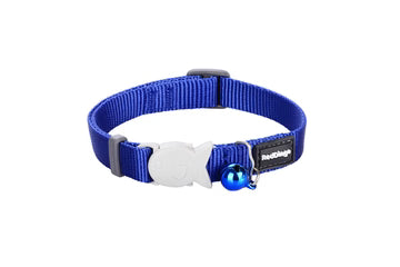 Red Dingo Cat Collar in Daek Blue
