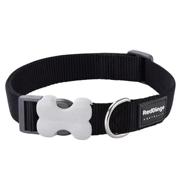 Red Dingo Dog Collar in Black XS