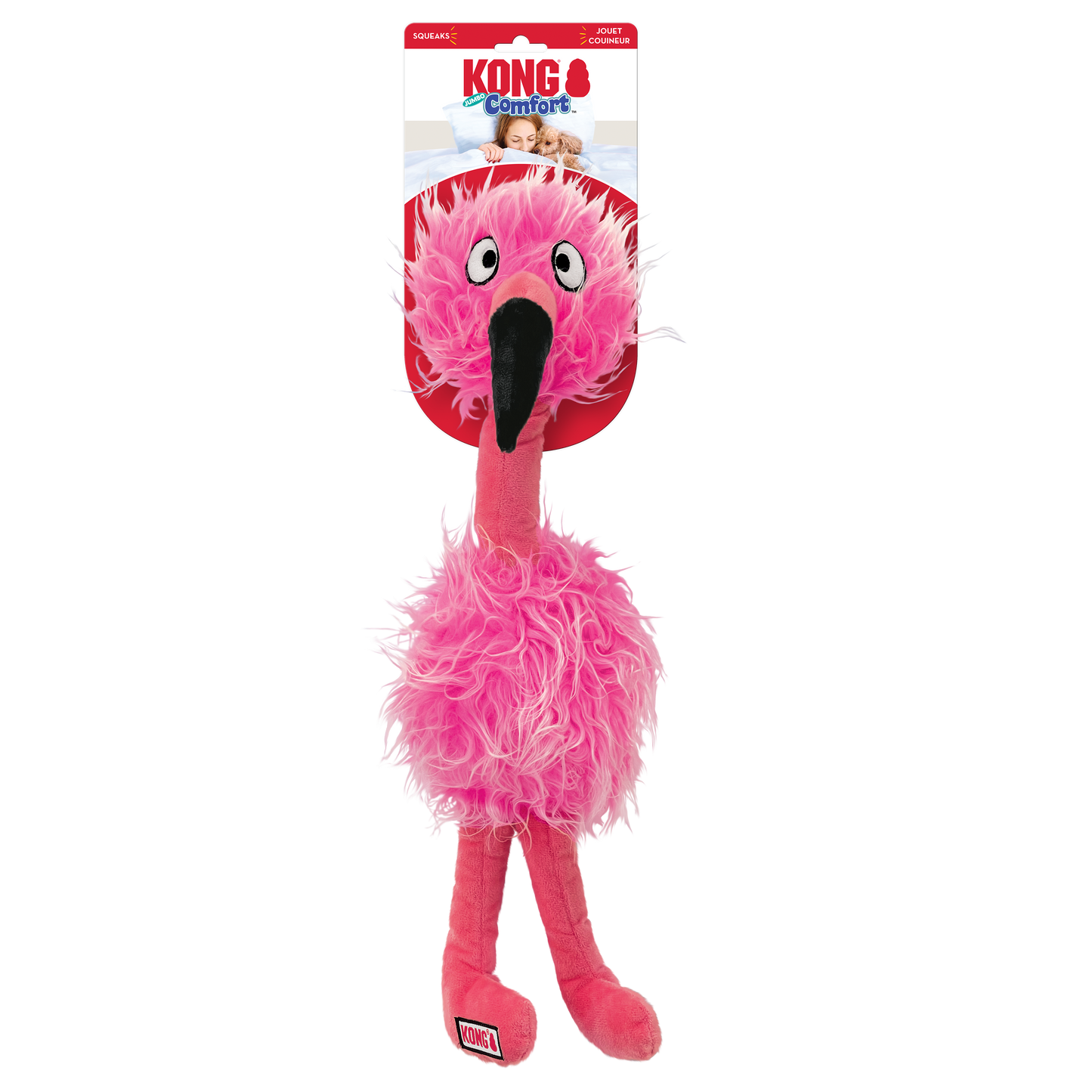 KONG Comfort Jumbo Bird Dog Toy – Assorted – XL