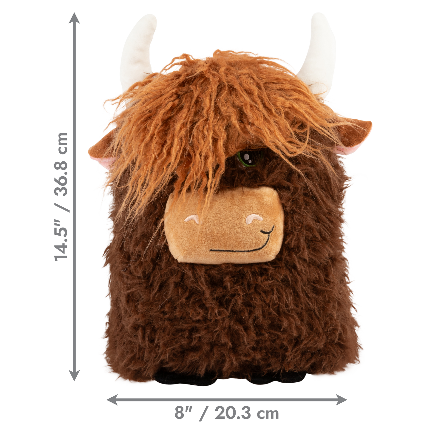 KONG Comfort Jumbo Highland Cow Dog Toy – Assorted – XL