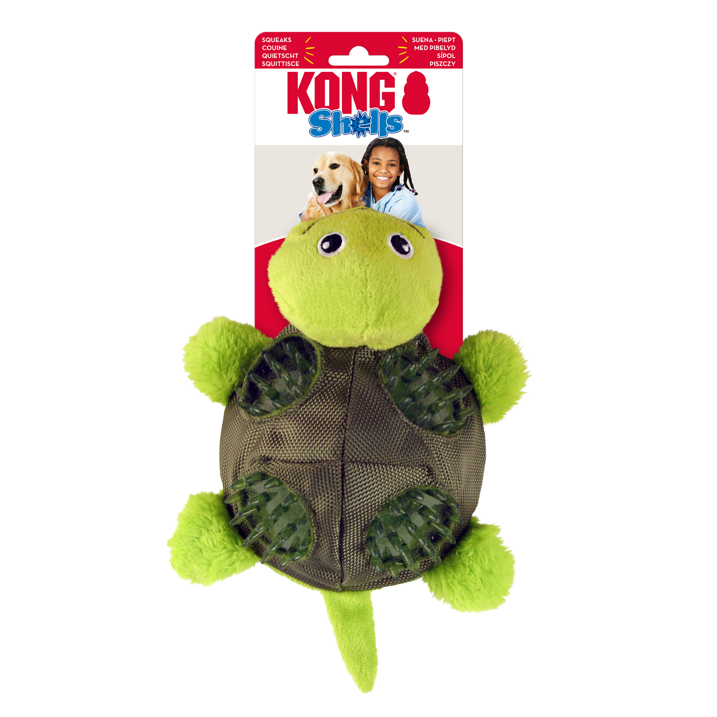 KONG Shells Turtle Dog Toy – Large