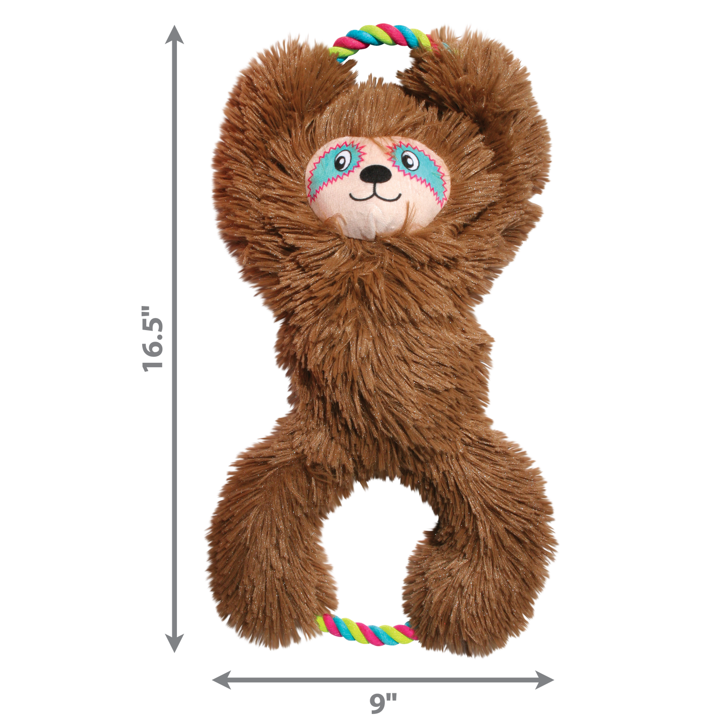 KONG Tuggz Sloth Dog Toy – XL