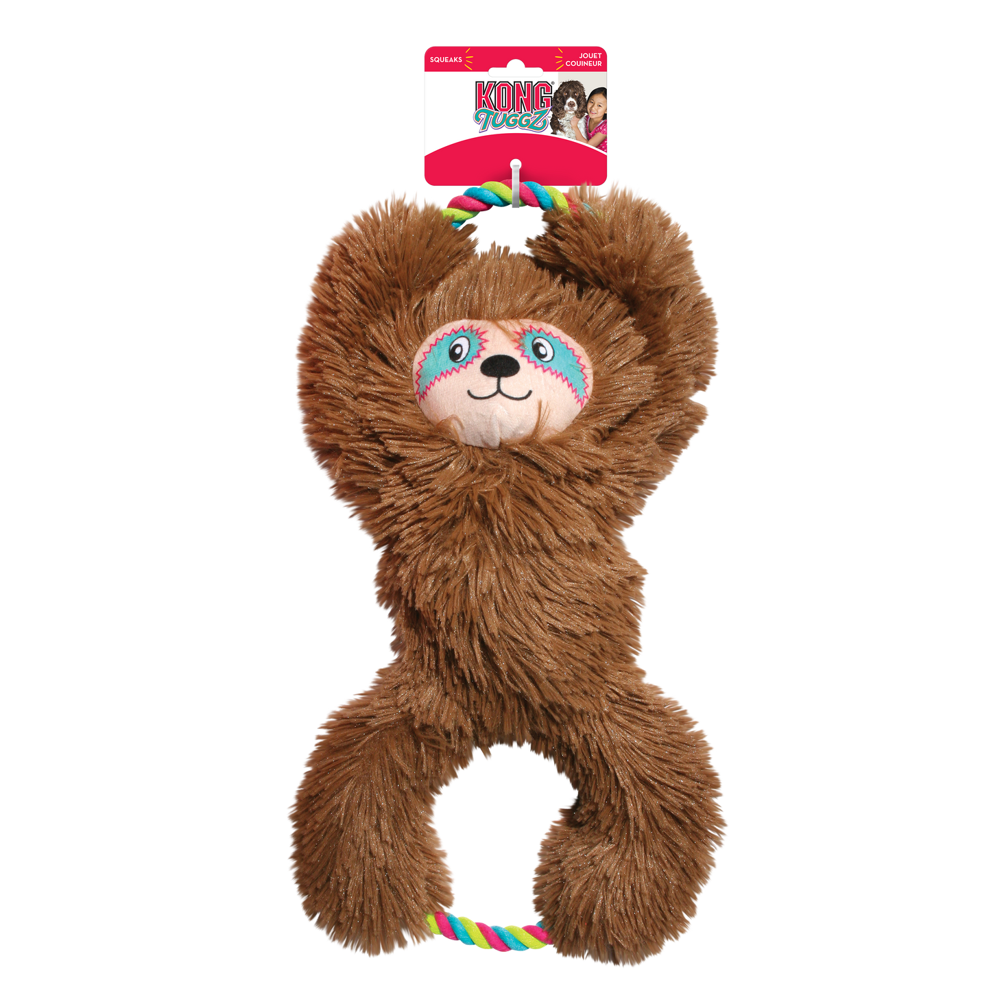 KONG Tuggz Sloth Dog Toy – XL