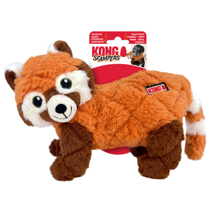 KONG Scampers Red Panda Dog Toy – Medium
