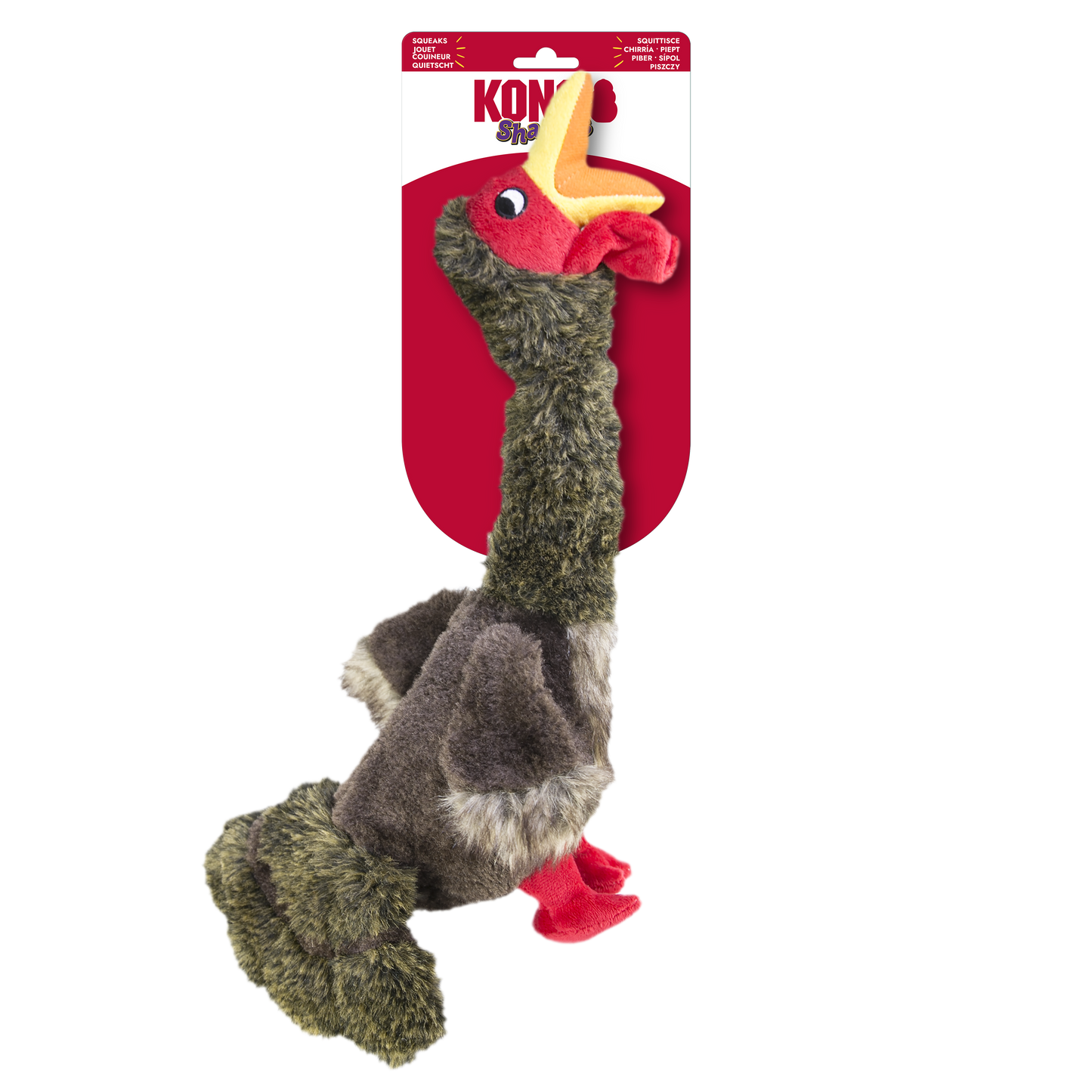 KONG Shakers Honkers Turkey Dog Toy – Large