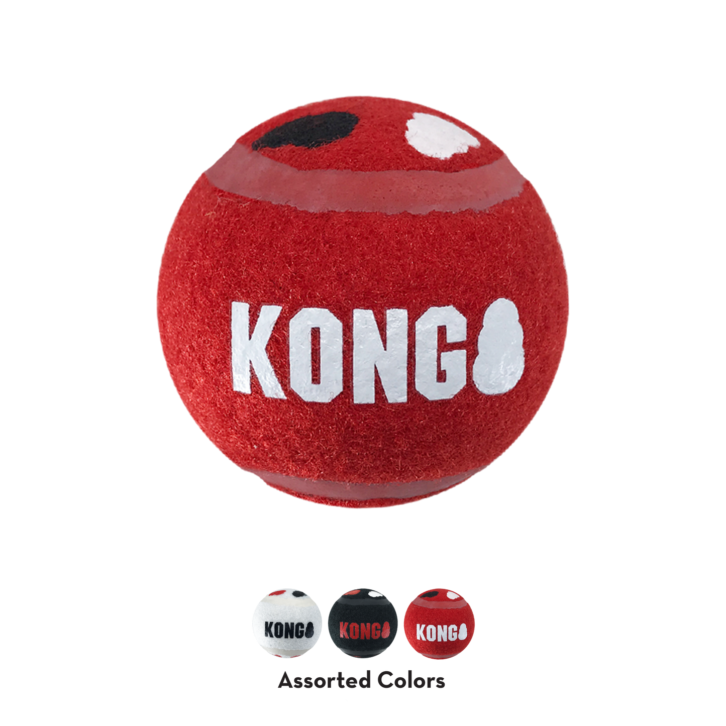 KONG Signature Sport Balls Dog Toy – 2 Pack – Large