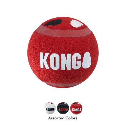 KONG Signature Sport Balls Dog Toy – 2 Pack – Large