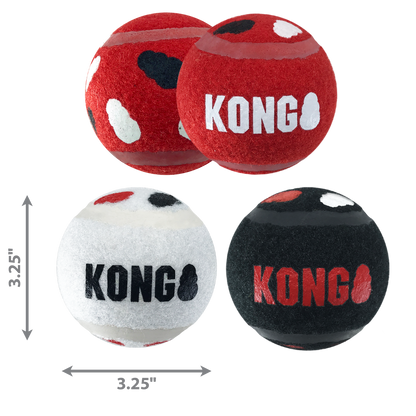 KONG Signature Sport Balls Dog Toy – 2 Pack – Large