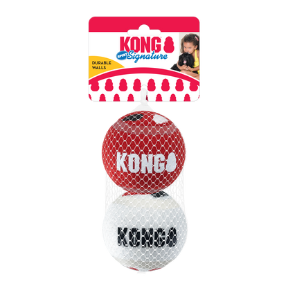 KONG Signature Sport Balls Dog Toy – 2 Pack – Large
