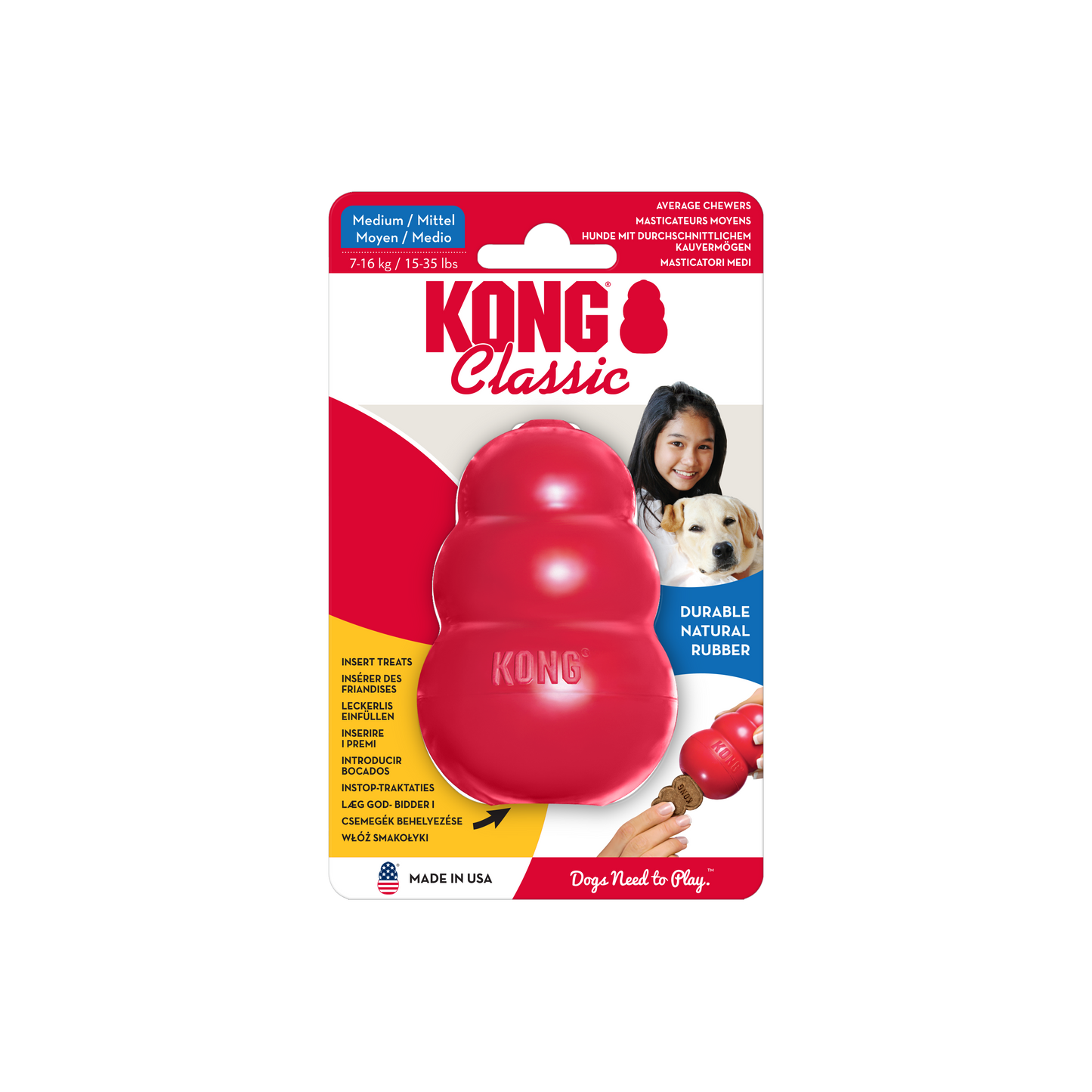 KONG Classic Dog Toy – Medium
