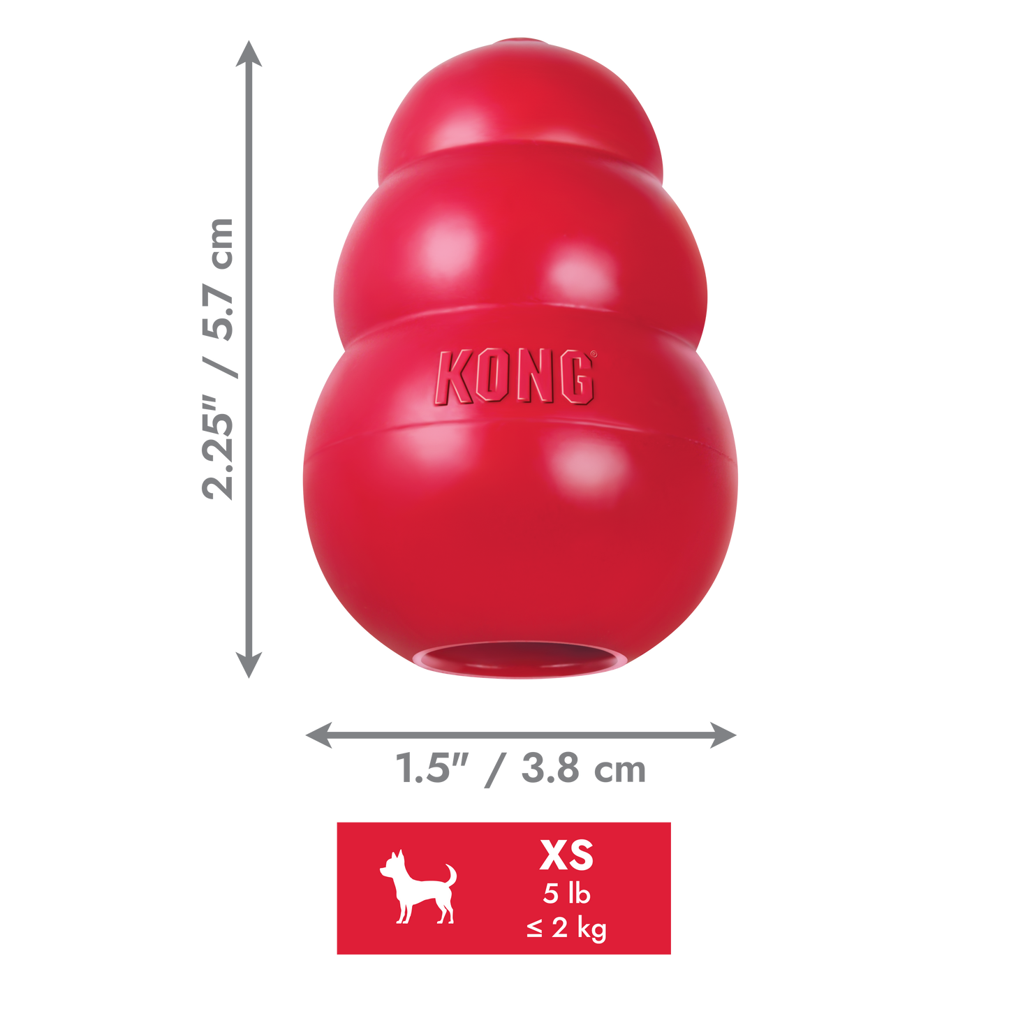KONG Classic Dog Toy – XS
