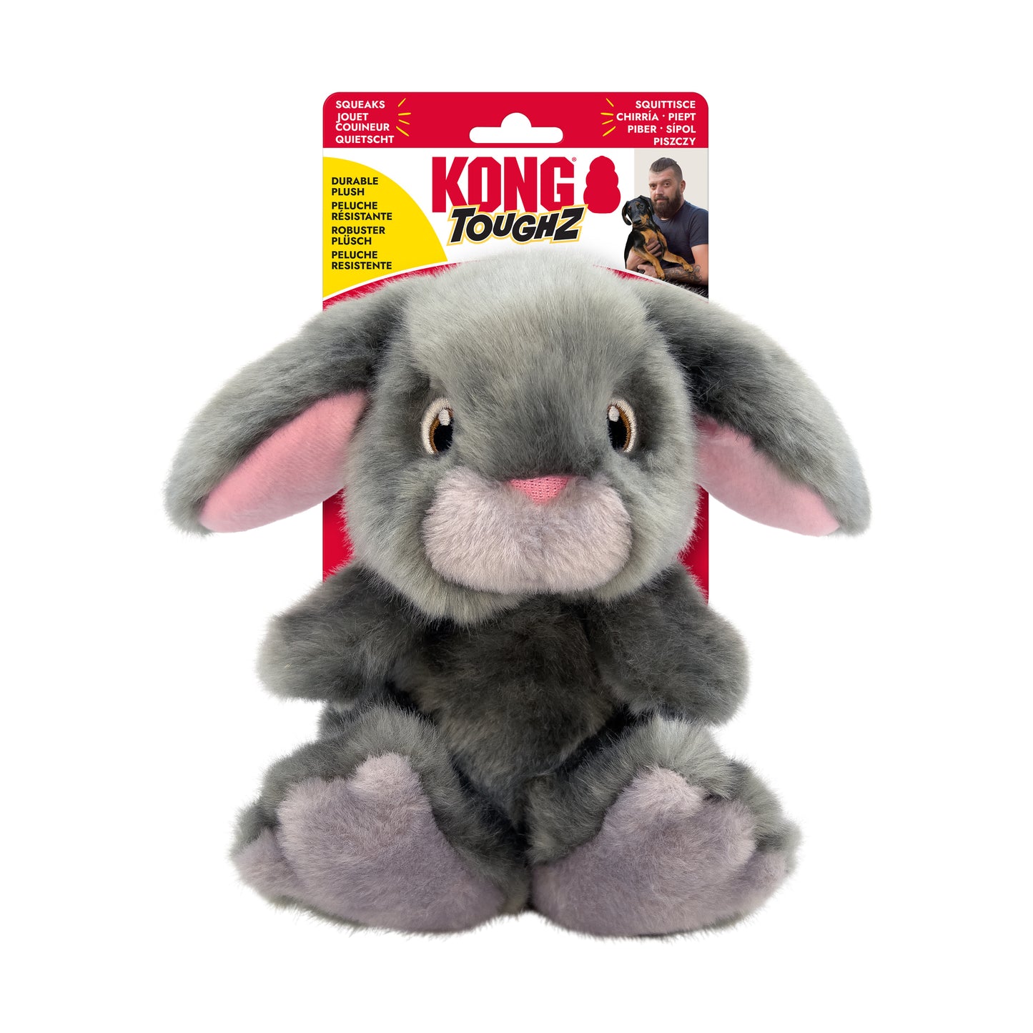 KONG Toughz Bunny Dog Toy – Medium