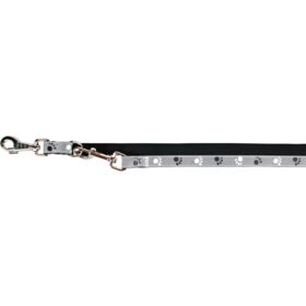 Trixie Silver Reflect Adjustable Dog Lead M-L 2.00 m/20 mm black/silver grey