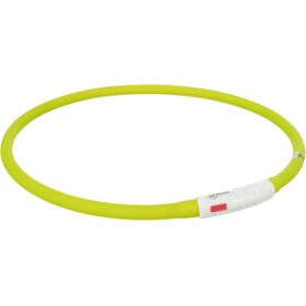 Trixie USB Flash Light Ring Dog Safety Collar green
