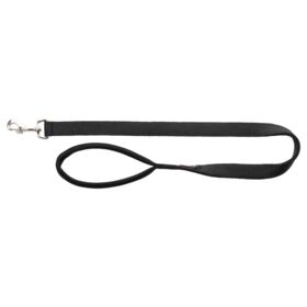 Trixie Premium Dog Lead Extra Long Double Layered M-L 1.8m/20mm black