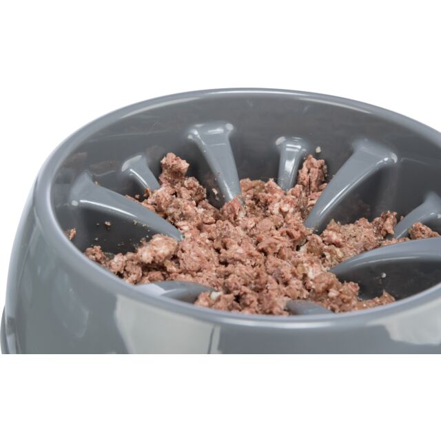 Trixie Slow Feeding Plastic Dog Bowl. Colours vary