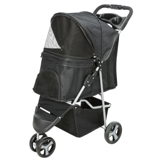 Trixie Dog/Pet Buggy 47x100x80cm. black for pet up to 11kg.