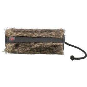 Trixie Feed Dummy With Fur For Dog Treats, Black 6x20cm