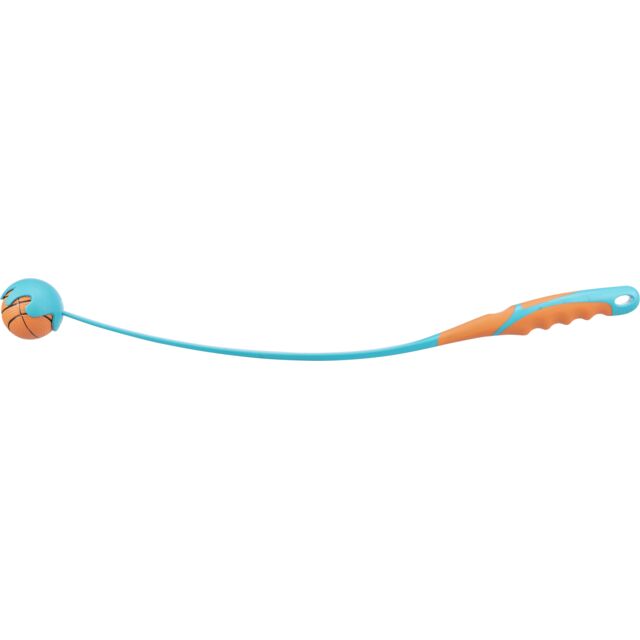 Trixie Ball Catapult Dog Toy 6/60cm. orange/petrol