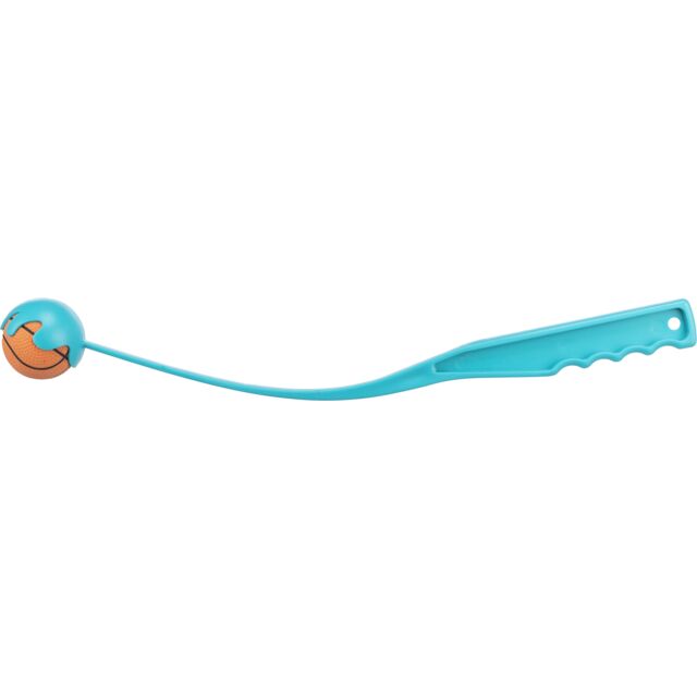 Trixie Ball Catapult Dog Toy 5.5/50cm. petrol/orange