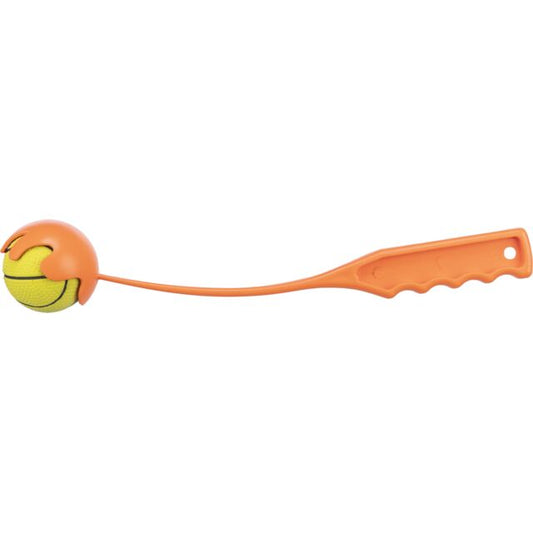 Trixie Ball Catapult Dog Toy 6/30cm. orange/lime