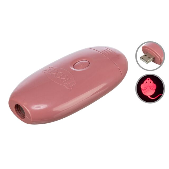 Trixie Catch The Light LED Pointer, Mouse USB Cat Activity Toy