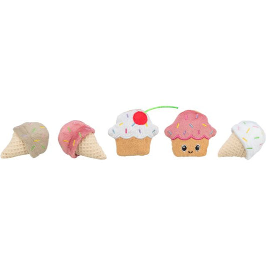 Trixie Ice Cream & Cupcakes Cat Toys with Catnip