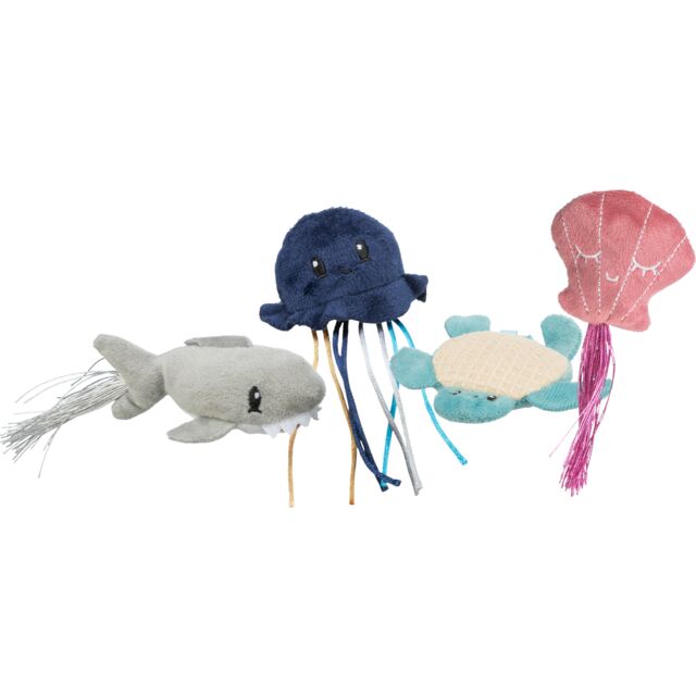 Trixie Sea Animal plush Cat Toy with Catnip