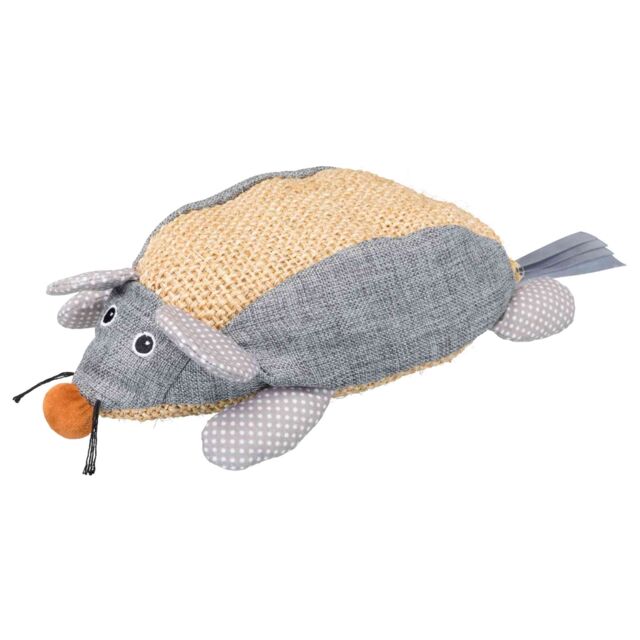 Trixie Sisal Mouse XXL Cat Toy with Catnip 30cm. natural/grey